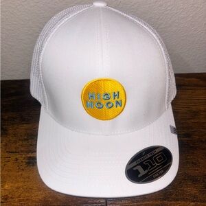 High Noon Trucker Hat High Noon Hard Seltzer White TruckerSnapback New